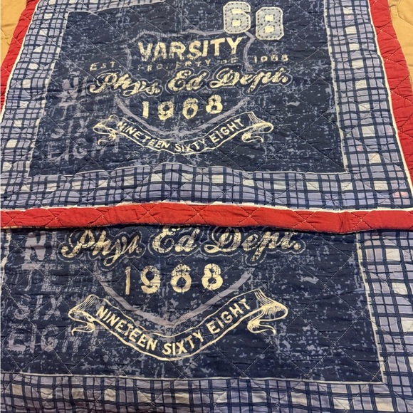 J KHAKI QUILTED SPORTS (2PC) STANDARD PILLOW SHAMS SET 21x28 - Picture 1 of 16